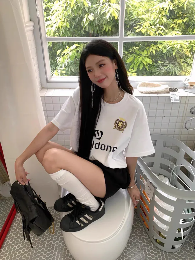 WE11DONE 25ss New Sport Top with Letter Print