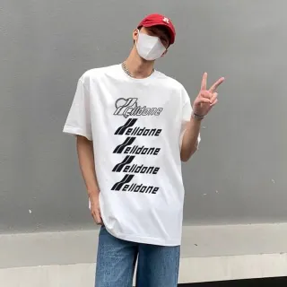 WE11DONE 25ss New Logo Letter Trend Print Short Sleeve