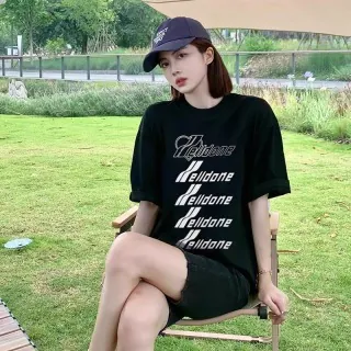 WE11DONE 25ss New Logo Letter Trend Print Short Sleeve