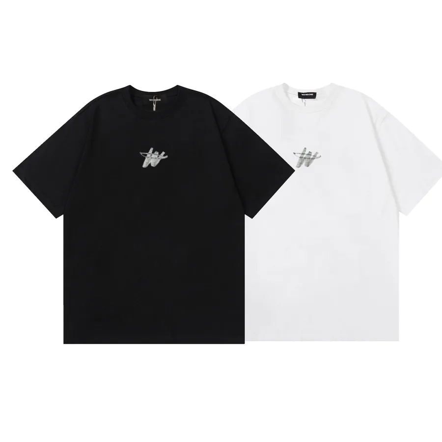 W11DONE 25ss Retro Logo Letter Print Short Sleeve