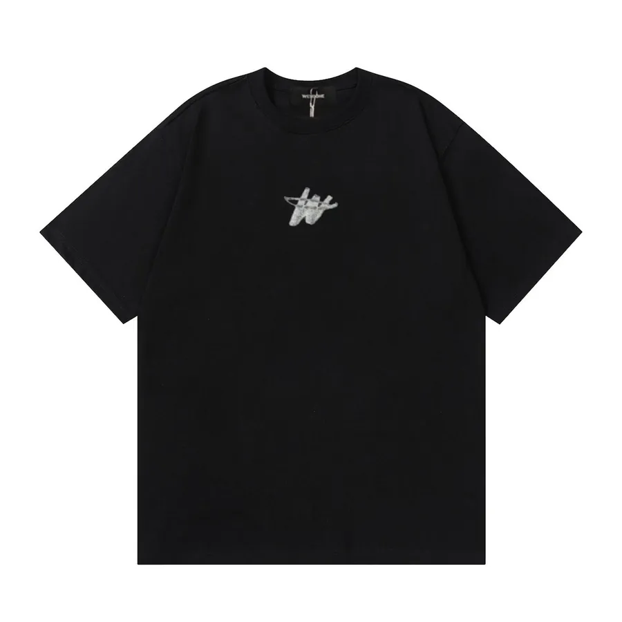 W11DONE 25ss Retro Logo Letter Print Short Sleeve