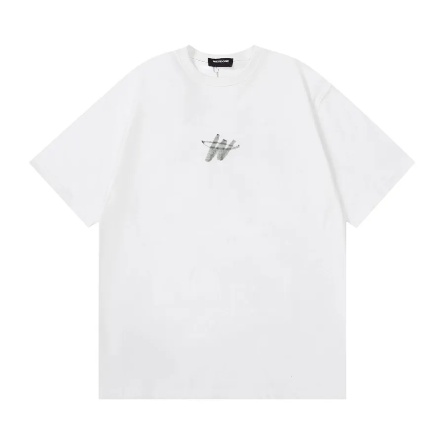 W11DONE 25ss Retro Logo Letter Print Short Sleeve