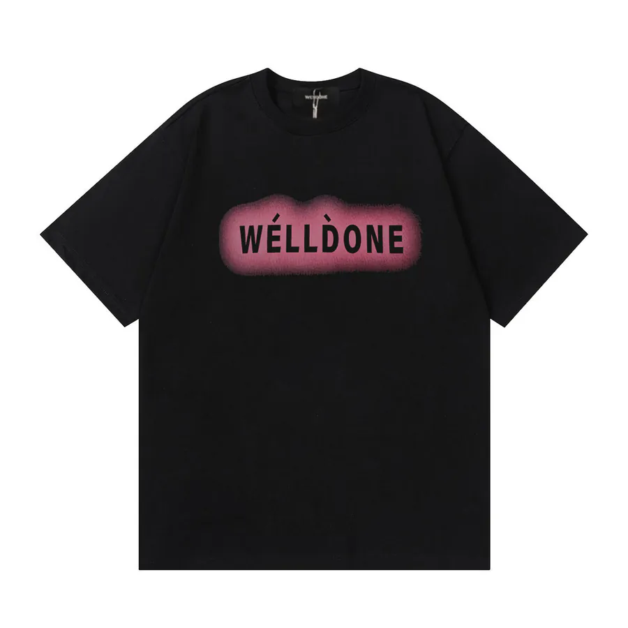 WE11DONE 25ss New Pink Letter Print T恤
