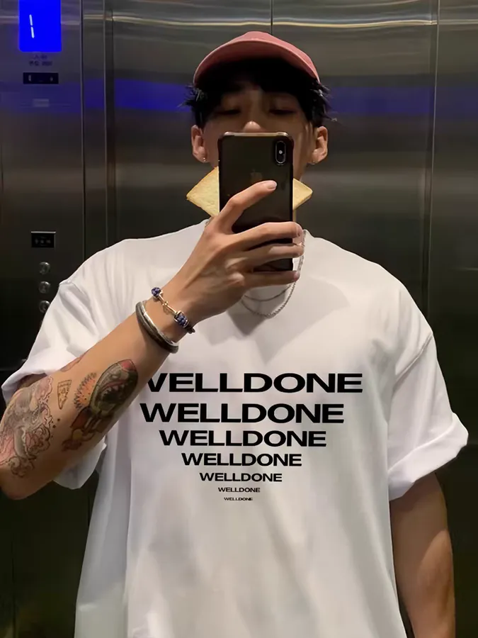 WE11DONE 25ss New Collection Letter Print T恤