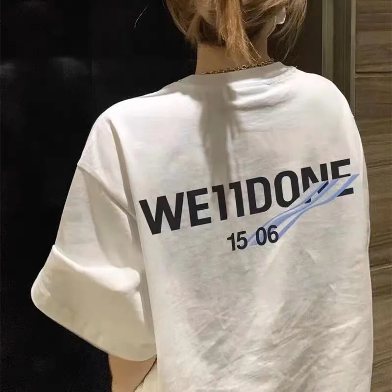WE11DONE Phantom Sea Wave Print Short Sleeve 25ss New