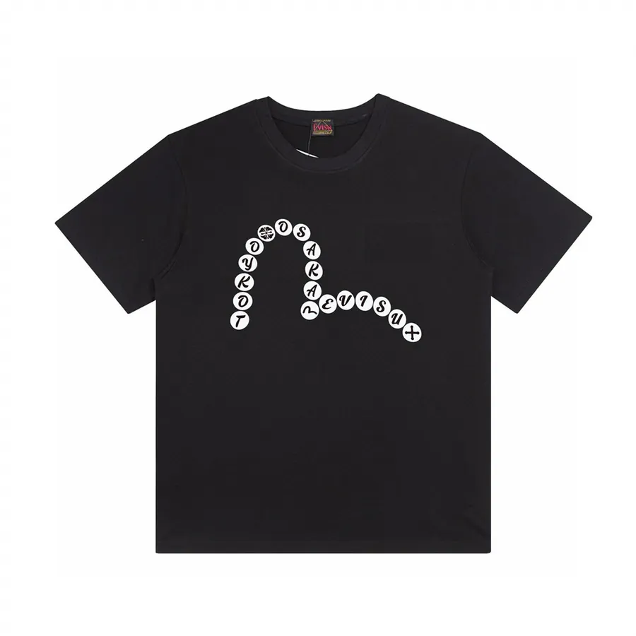 EVISU Summer T Shirt with 260g Double Sided Fabric