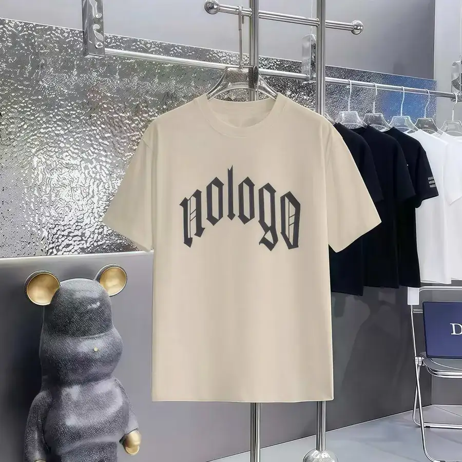 Balenciaga Paris Print Round Neck Short Sleeve T Shirt