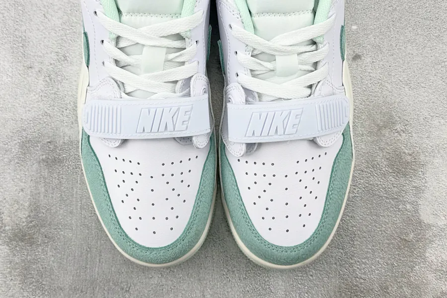Jordan Legacy 312 LOW in White and Green