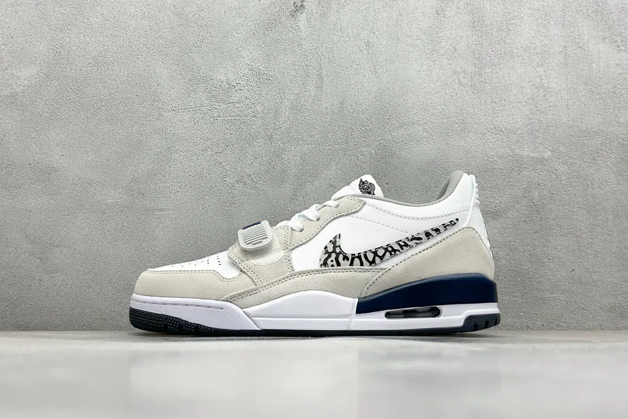 Air Legacy 312 Basketball Shoes White, Gray, Blue