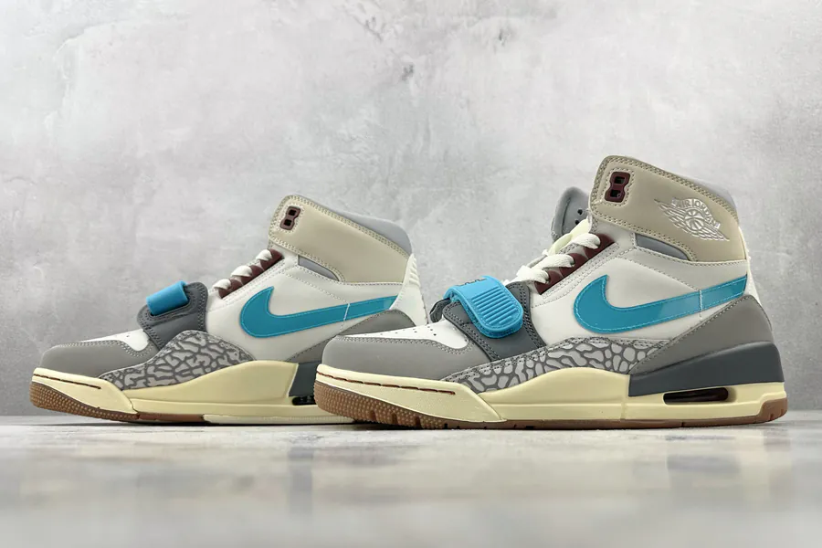 Jordan Legacy 312 White Grey Blue