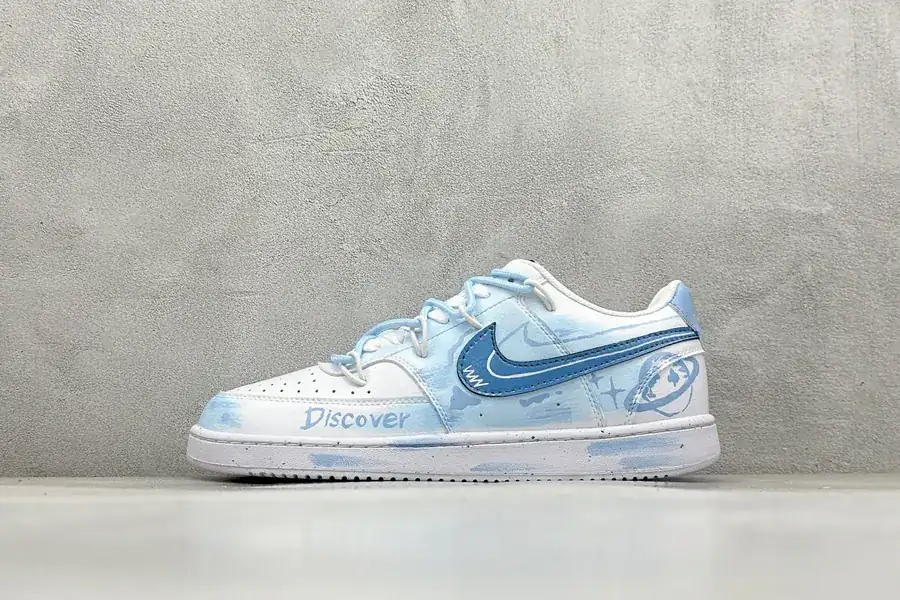 Nike Court Vision Low Hand Painted Graffiti Sneaker