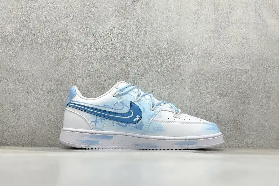 Nike Court Vision Low Hand Painted Graffiti Sneaker