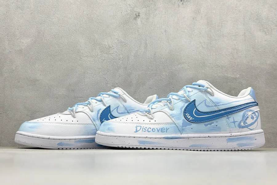 Nike Court Vision Low Hand Painted Graffiti Sneaker