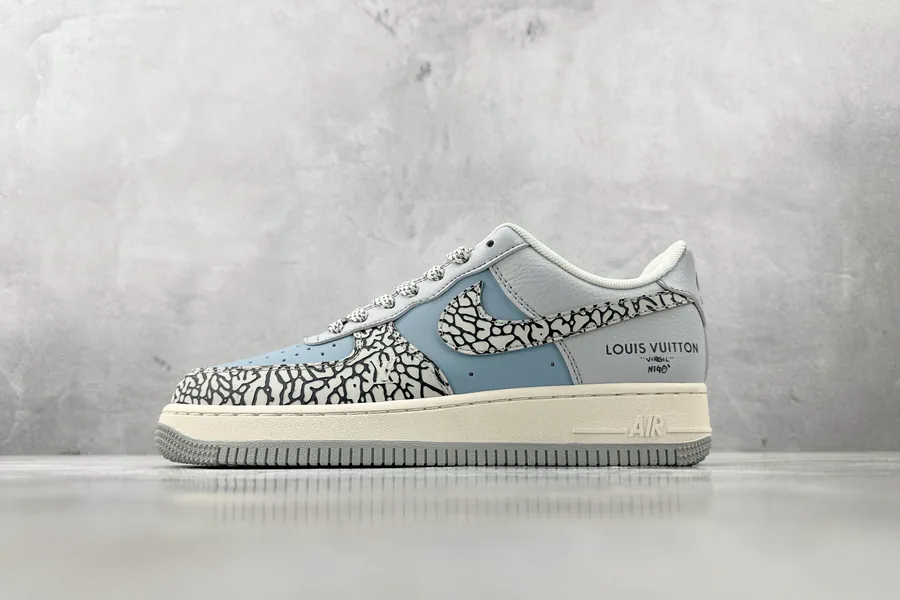 Nike Air Force 107 LV Collaboration Black Blue Grey