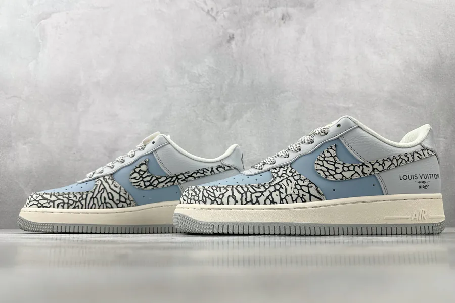 Nike Air Force 107 LV Collaboration Black Blue Grey