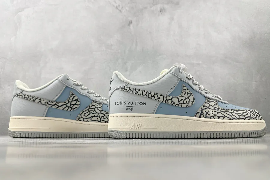 Nike Air Force 107 LV Collaboration Black Blue Grey