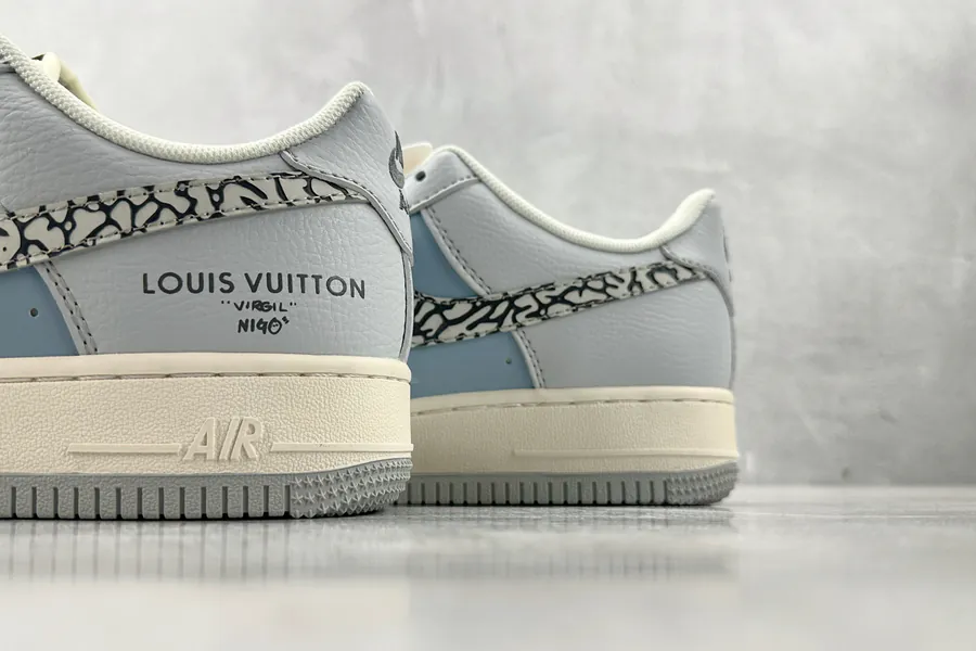 Nike Air Force 107 LV Collaboration Black Blue Grey