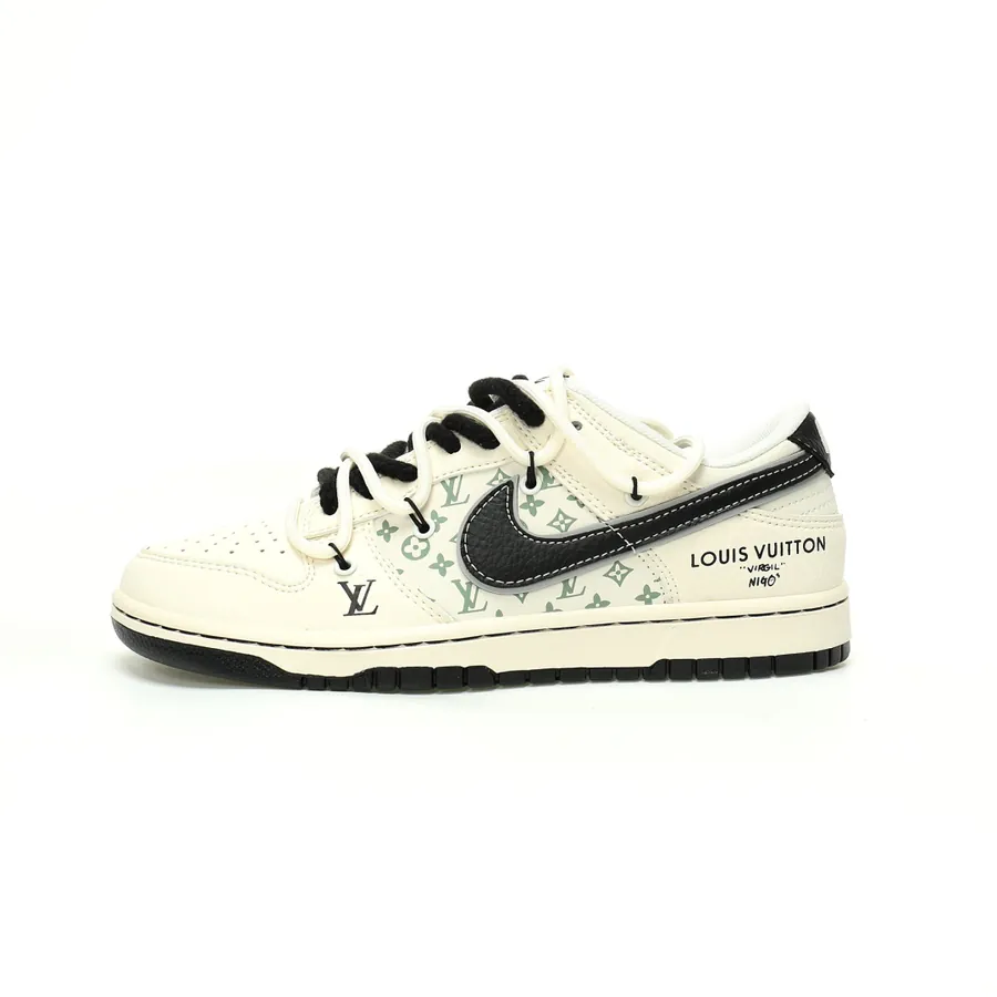 Louis Vuitton x SB Dunk Low Monogram OG Version, Narrow Toe, Semi Handmade