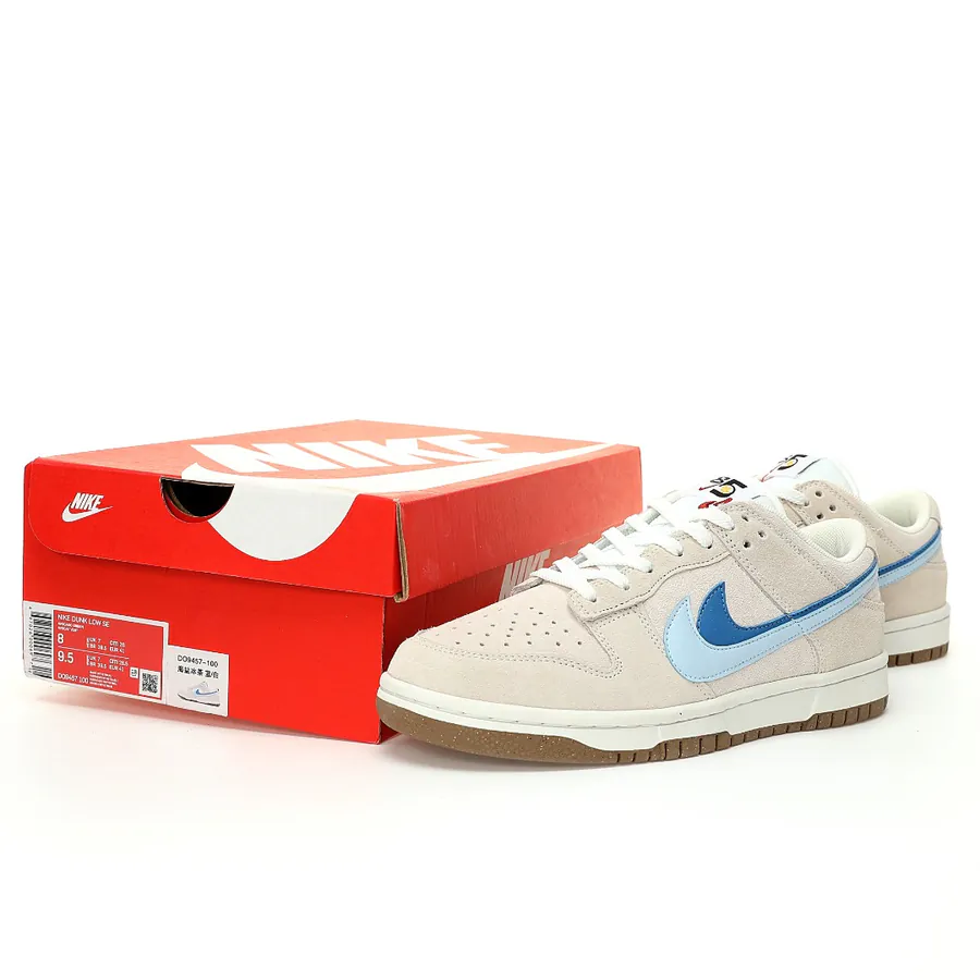 Nike SB Dunk Low SE 85 Grey Blue Retro Double Swoosh Design, Sneaker