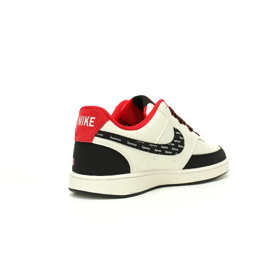 Court Vision Low College Visual Series Leather Sneaker