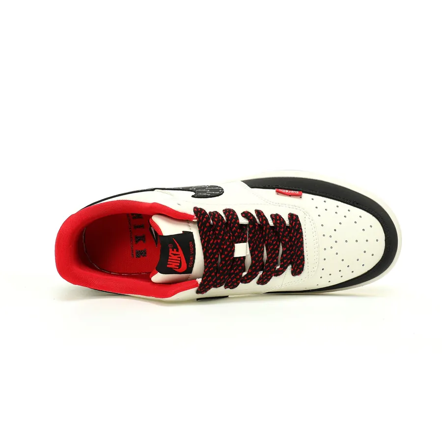Court Vision Low College Visual Series Leather Sneaker