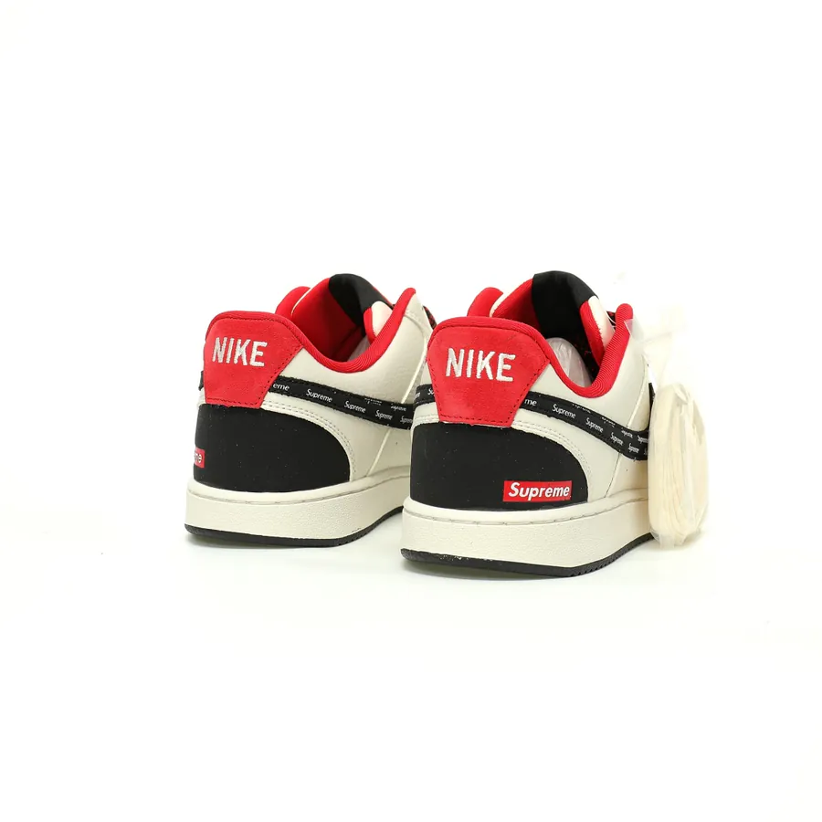 Court Vision Low College Visual Series Leather Sneaker