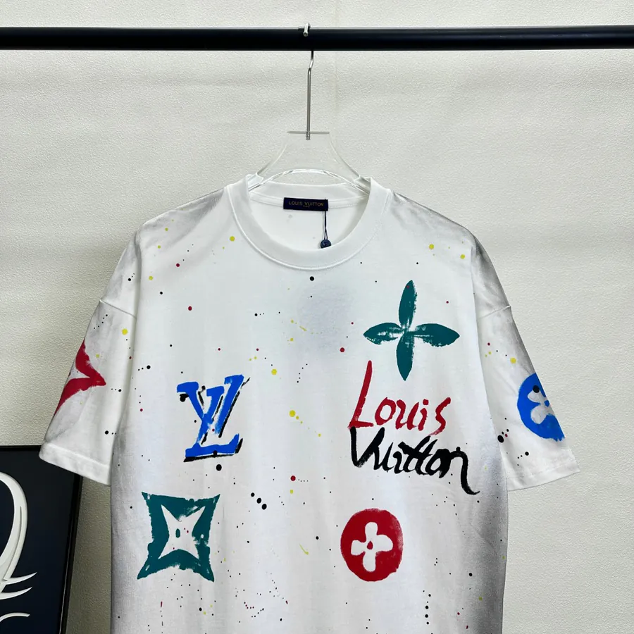 LV Vintage Washed Denim Short Sleeve