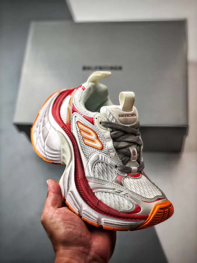 Balenciaga Paris 10XL White Red Orange
