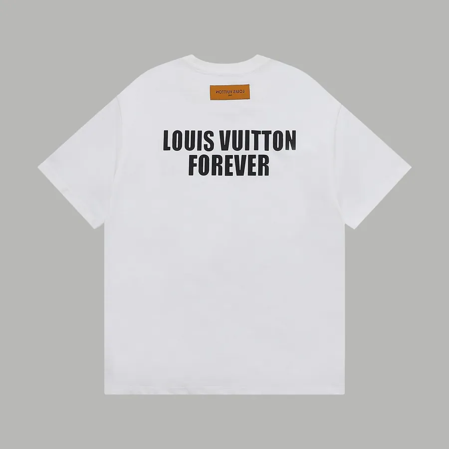 LV Starry Supply Limited Edition Embroidered Letter Short Sleeve