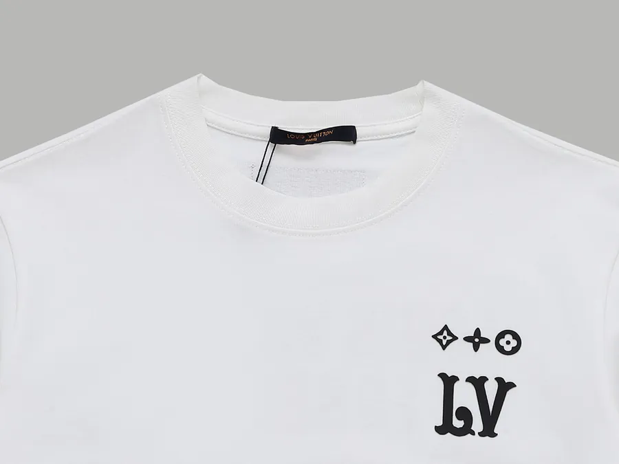 LV Starry Supply Limited Edition Embroidered Letter Short Sleeve