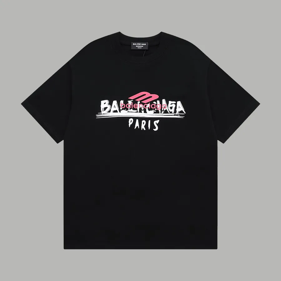 Balenciaga Bla Graphic Plush Short Sleeve