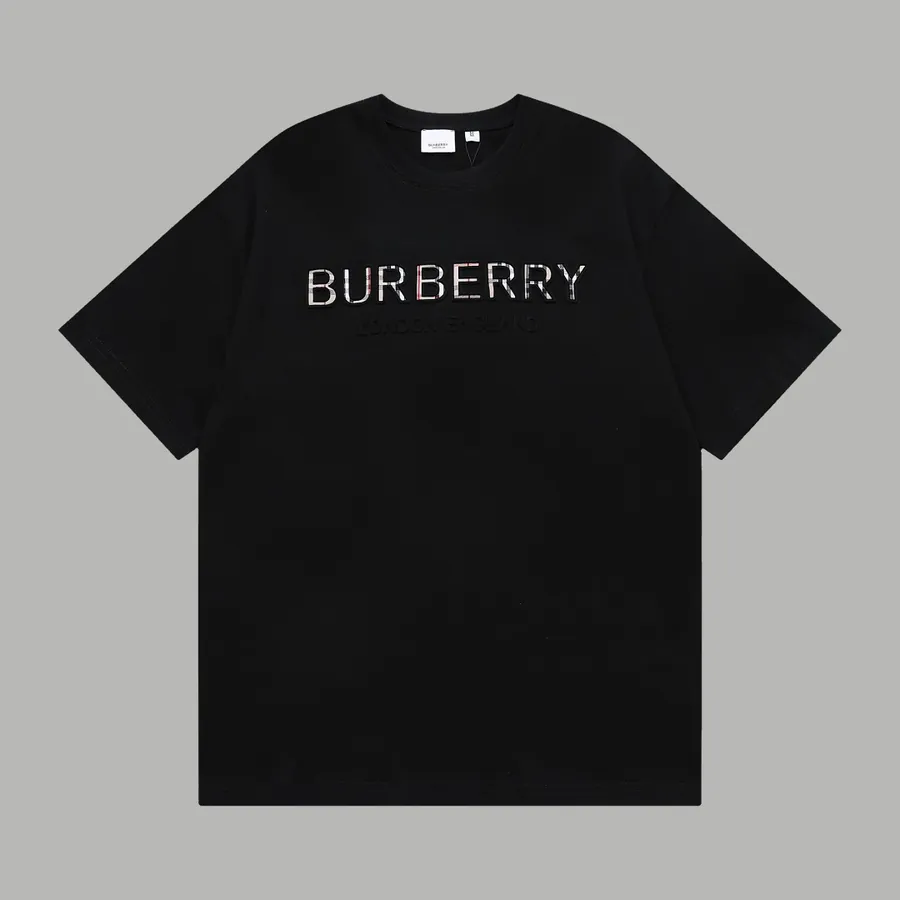 Burberry Letter Print Short Sleeve