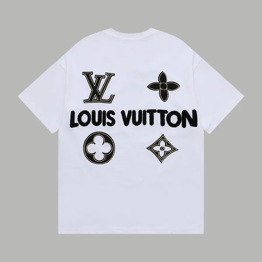 LVV Starry Supply Louis Vuitton LV Embroidered Multi Technique Letter T Shirt