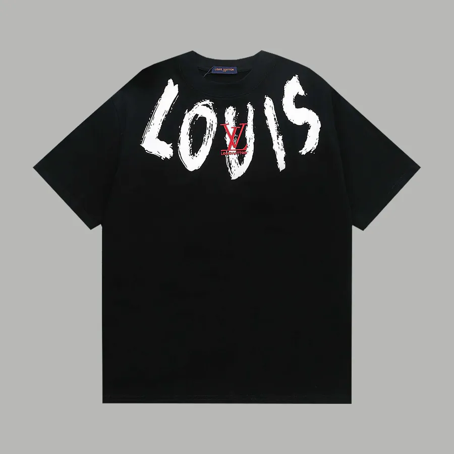 LV Starry Exclusive Scarf Red Embroidered Short Sleeve