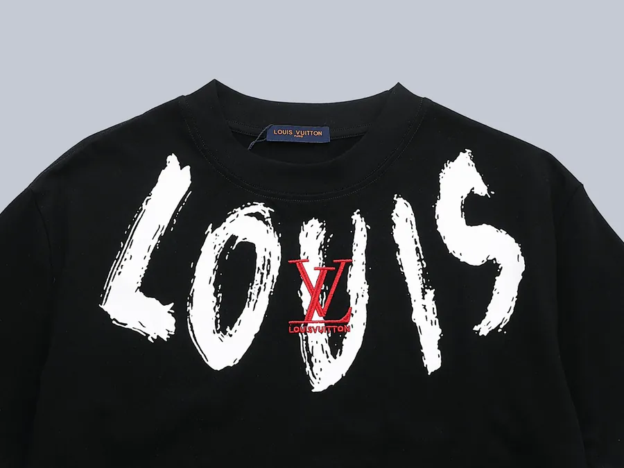 LV Starry Exclusive Scarf Red Embroidered Short Sleeve