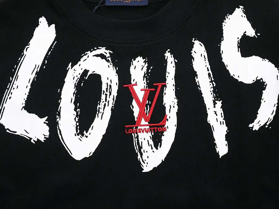 LV Starry Exclusive Scarf Red Embroidered Short Sleeve