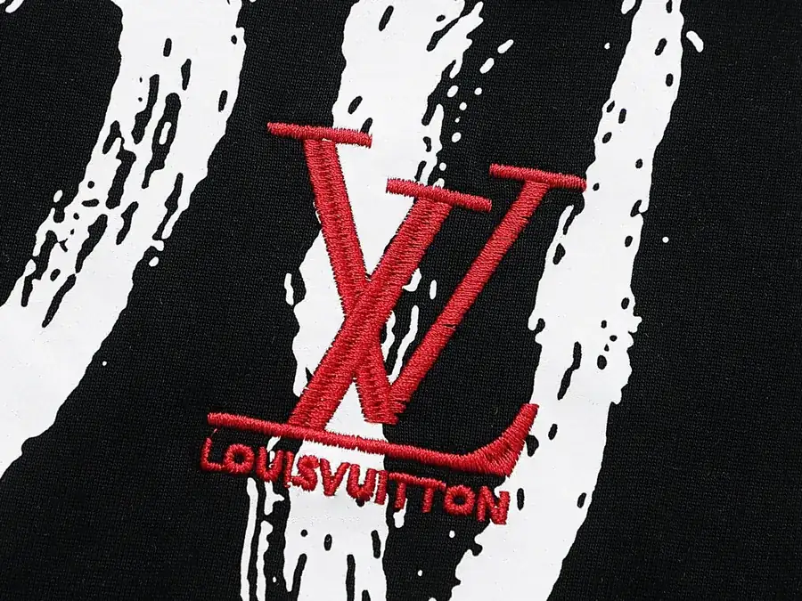 LV Starry Exclusive Scarf Red Embroidered Short Sleeve