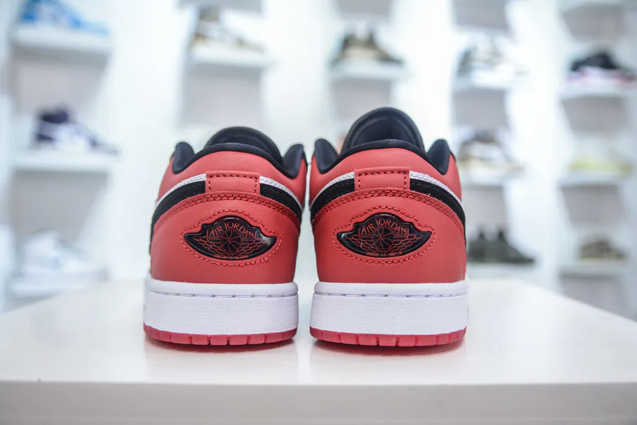 Air Jordan AJ1 Low Black Red Black Toe