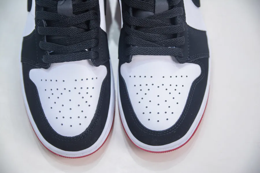 Air Jordan AJ1 Low Black Red Black Toe