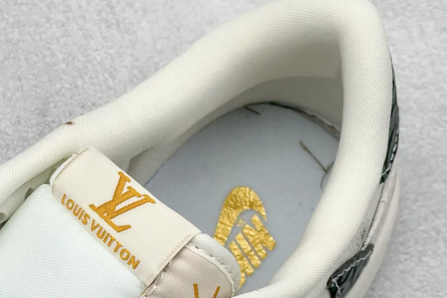 Travis Scott x Air 1 Low x Louis Vuitton Reverse White Green Monogram Sneaker
