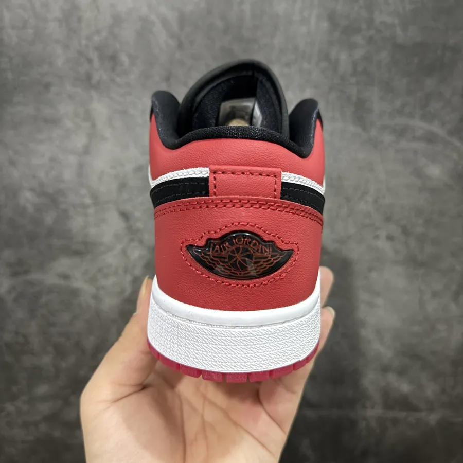 Air Jordan AJ1 Low New Black and Red Toe, Black Toe, IB8971 106