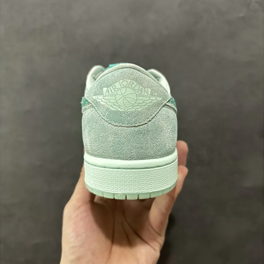 1 Low Washed Teal Sneaker