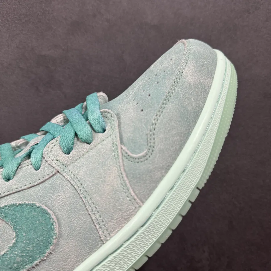 1 Low Washed Teal Sneaker