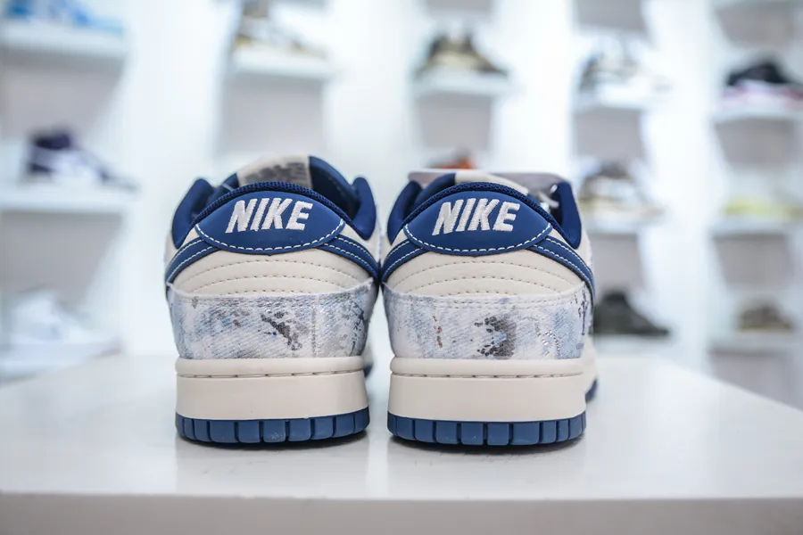 SB Dunk Low x Louis Vuitton Collaboration Denim Night Blue