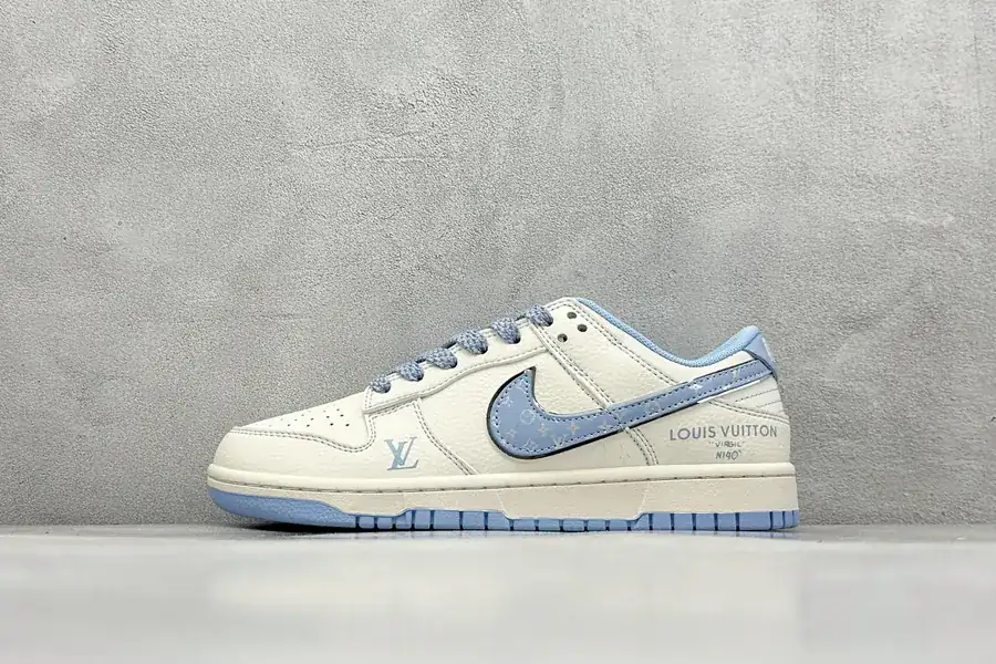 Nike SB Dunk Low x Louis Vuitton White Blue