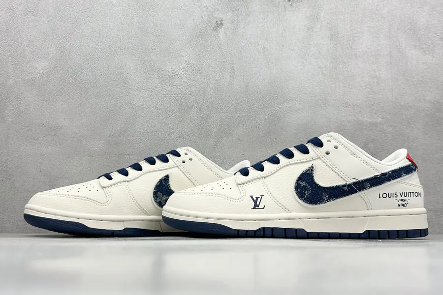 OG Version Nike SB Dunk Low x Louis Vuitton White Blue