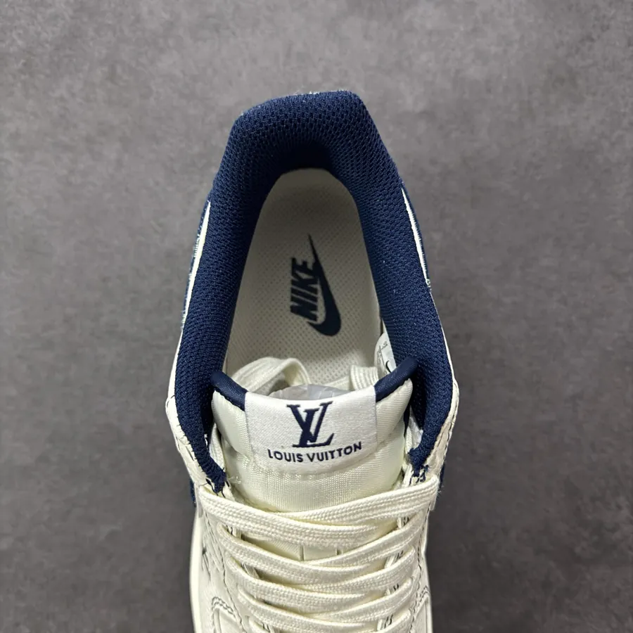 Louis Vuitton Air Force 1 Low 07 White Blue Double Monogram