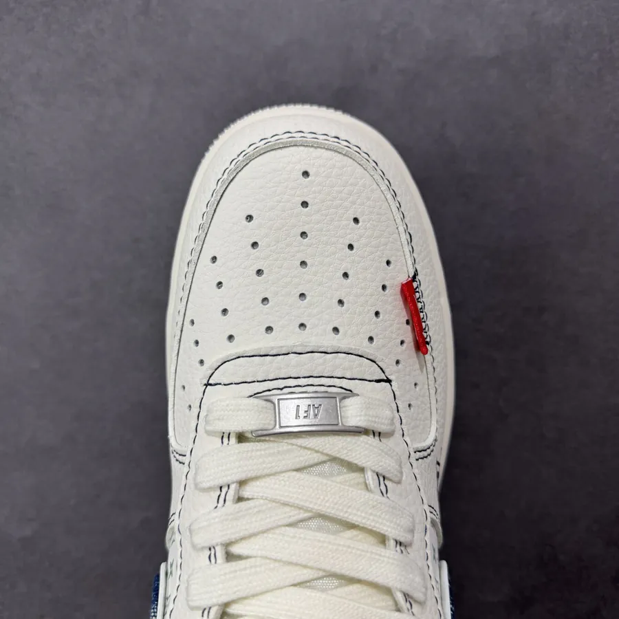 Louis Vuitton Air Force 1 Low 07 White Blue Double Monogram