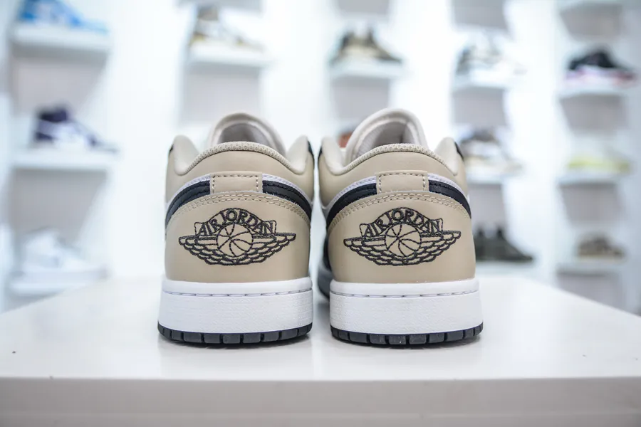 Air Jordan AJ1 Low White Black Beige