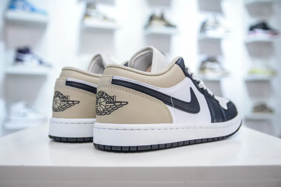 Air Jordan AJ1 Low White Black Beige